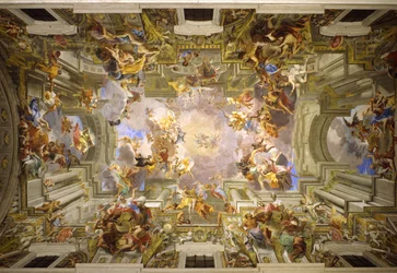 Den helige Ignatius intåg i paradiset, 1685-94